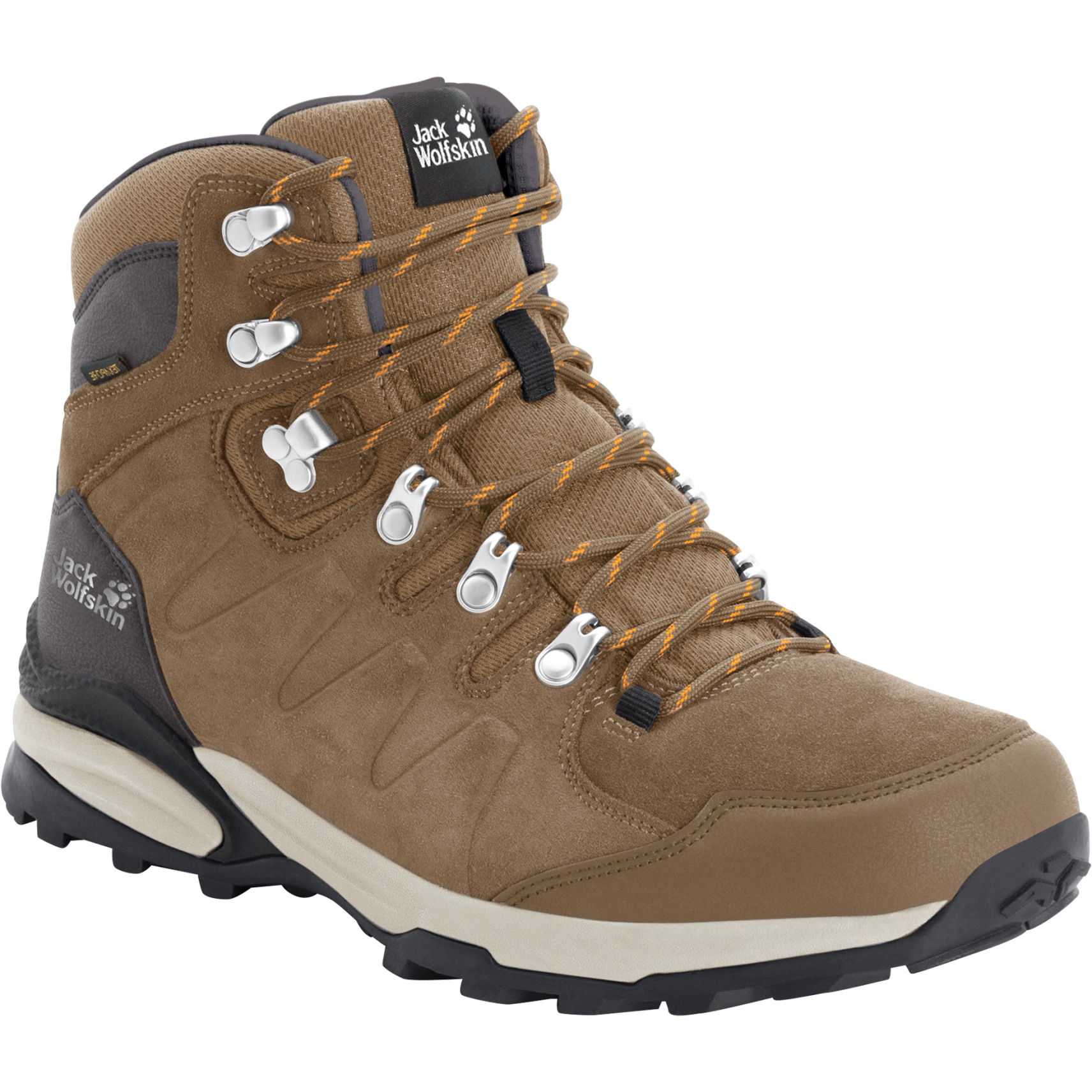 plank Gouverneur Aan het leren Jack Wolfskin Refugio Texapore Mid Hiking Boots Women - brown / apricot