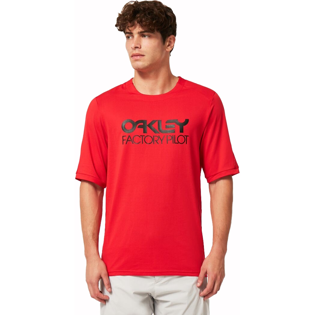Picture of Oakley Factory Pilot II MTB Short Sleeve Jersey Men - Red Line