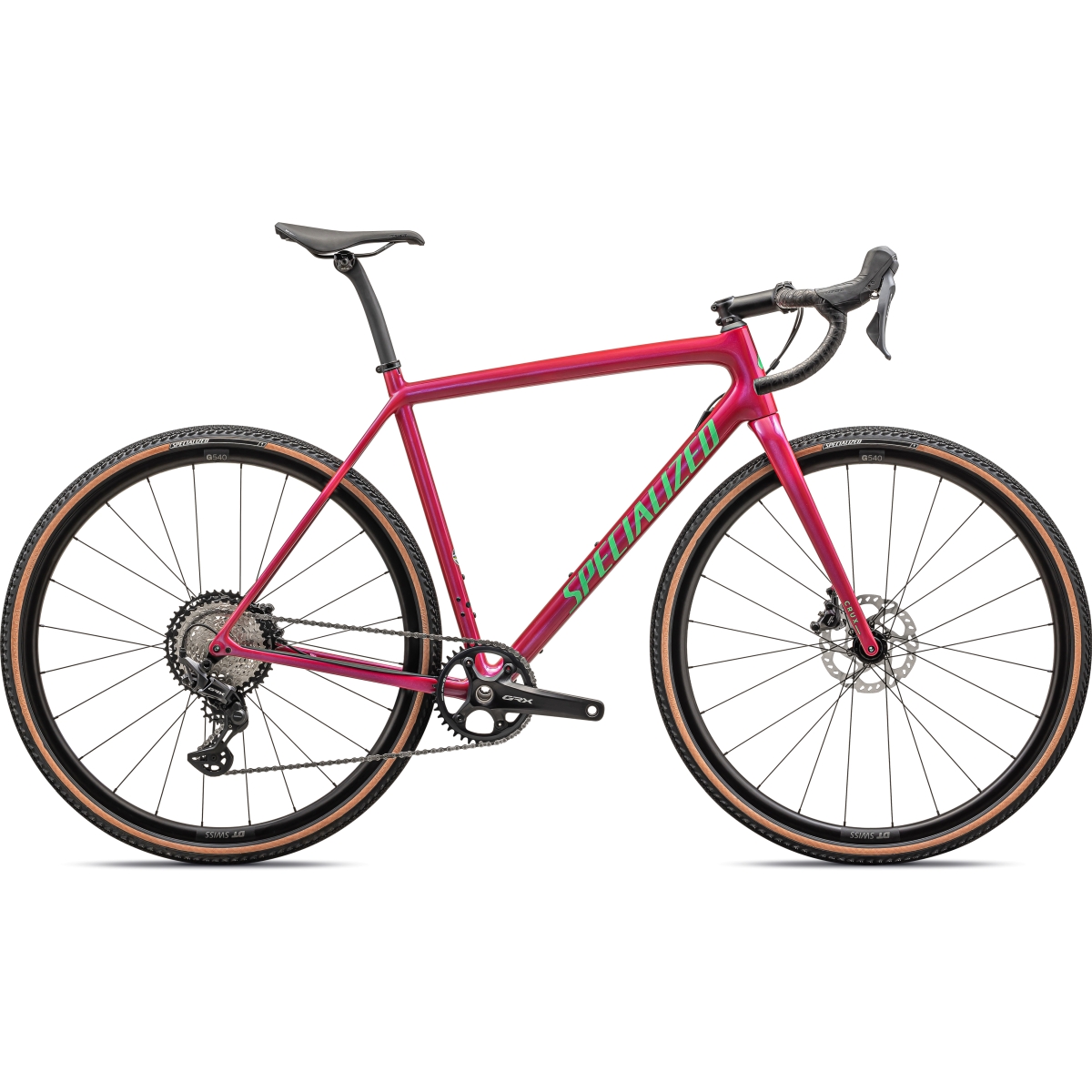 Produktbild von Specialized CRUX COMP - Carbon Gravel Bike - 2024 - gloss vivid pink / electric green