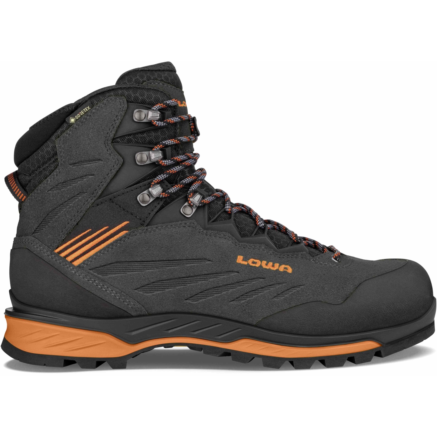 Image of LOWA Cadin II GTX Mid Men's Mountaineering Shoes - anthracite/flame