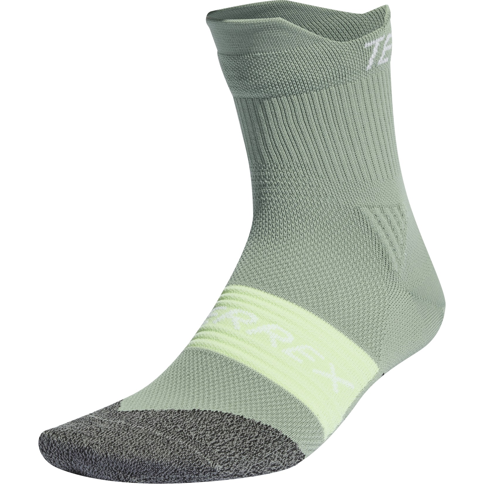 Picture of adidas TERREX HEAT.RDY Trail Running Agravic Crew Socks - silver green IN8339