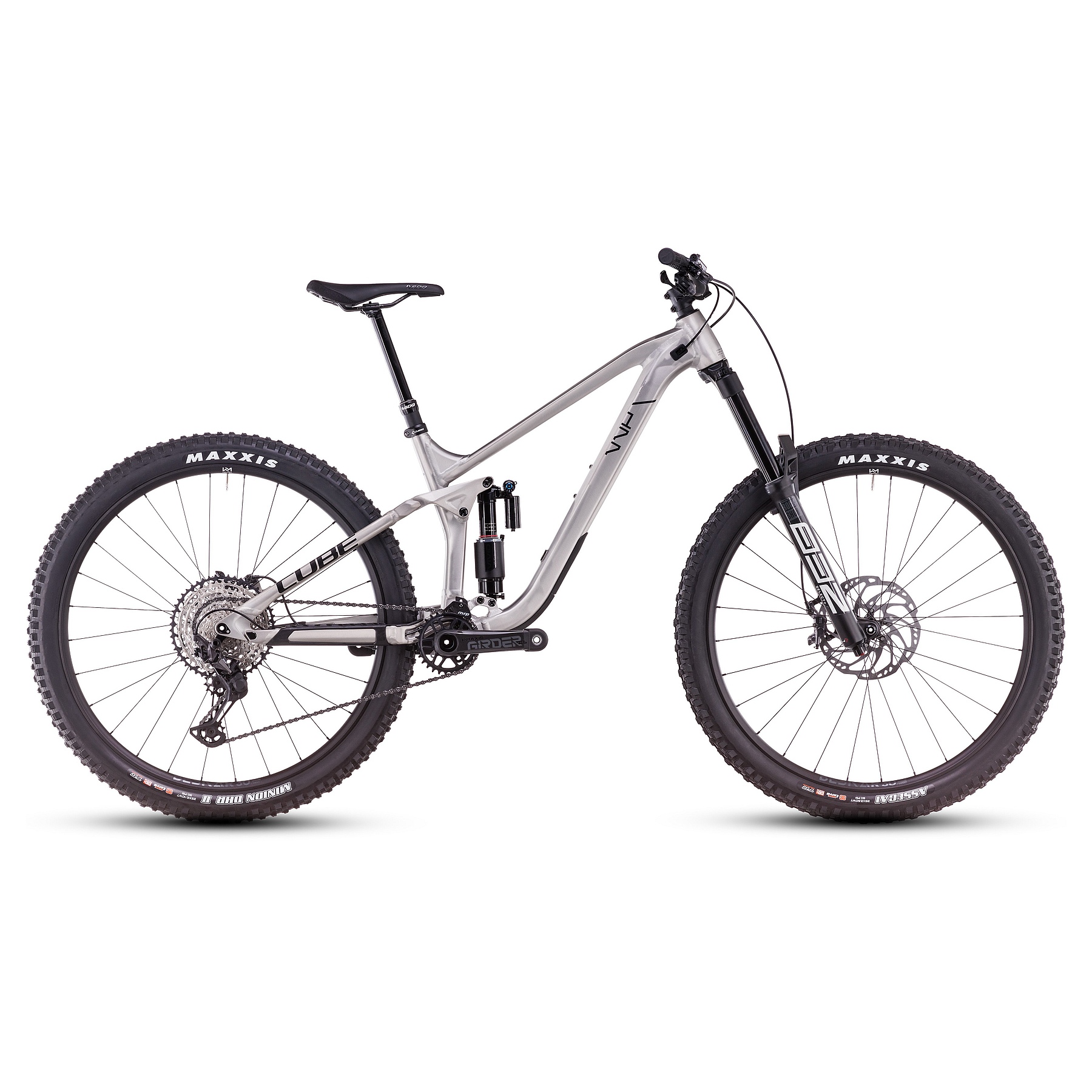 Kuva tuotteesta CUBE STEREO ONE77 Race - 29&quot; Mountainbike - 2025 - rawmetal / black