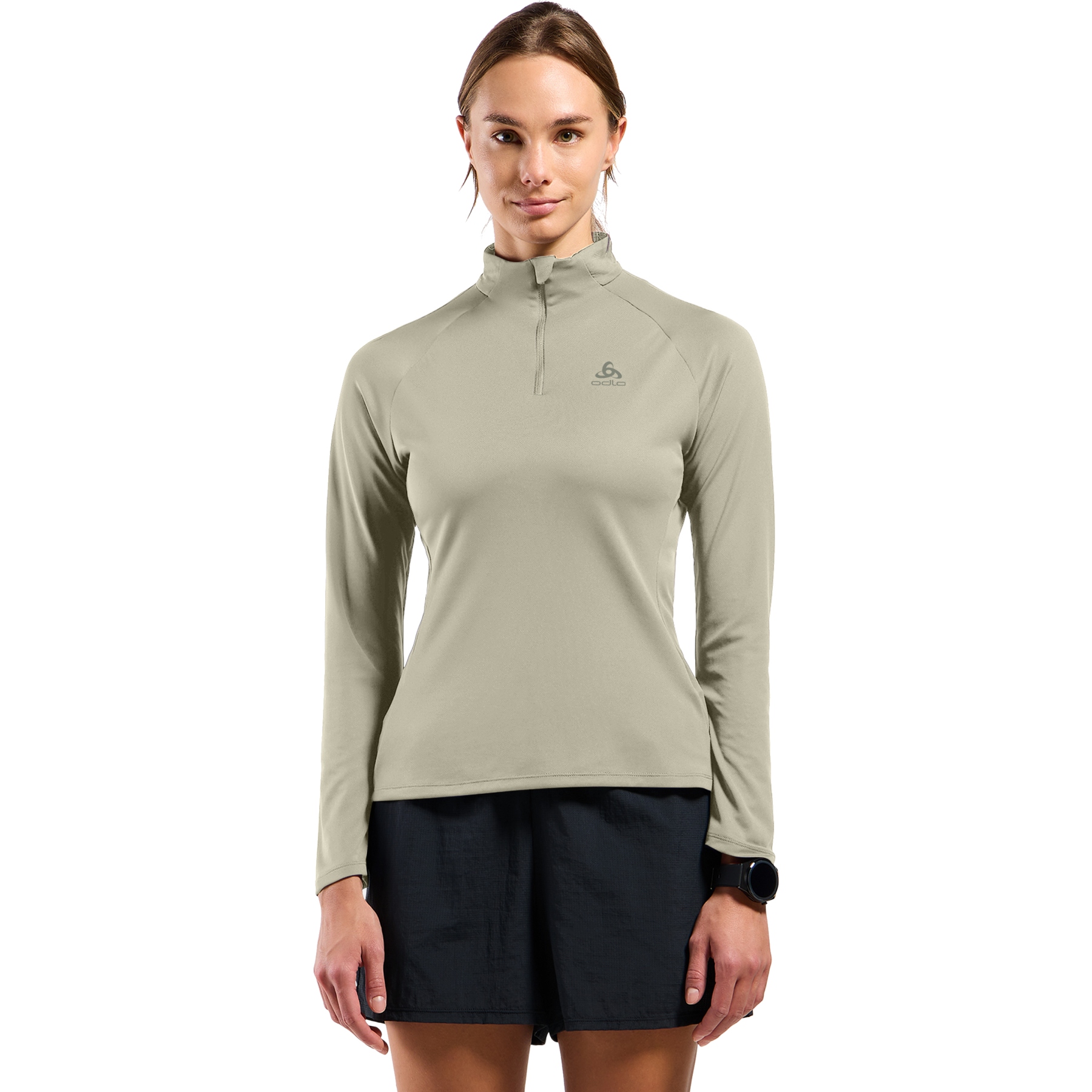 Zdjęcie: Odlo Essentials Half-Zip Running Mid Layer Women - agate gray