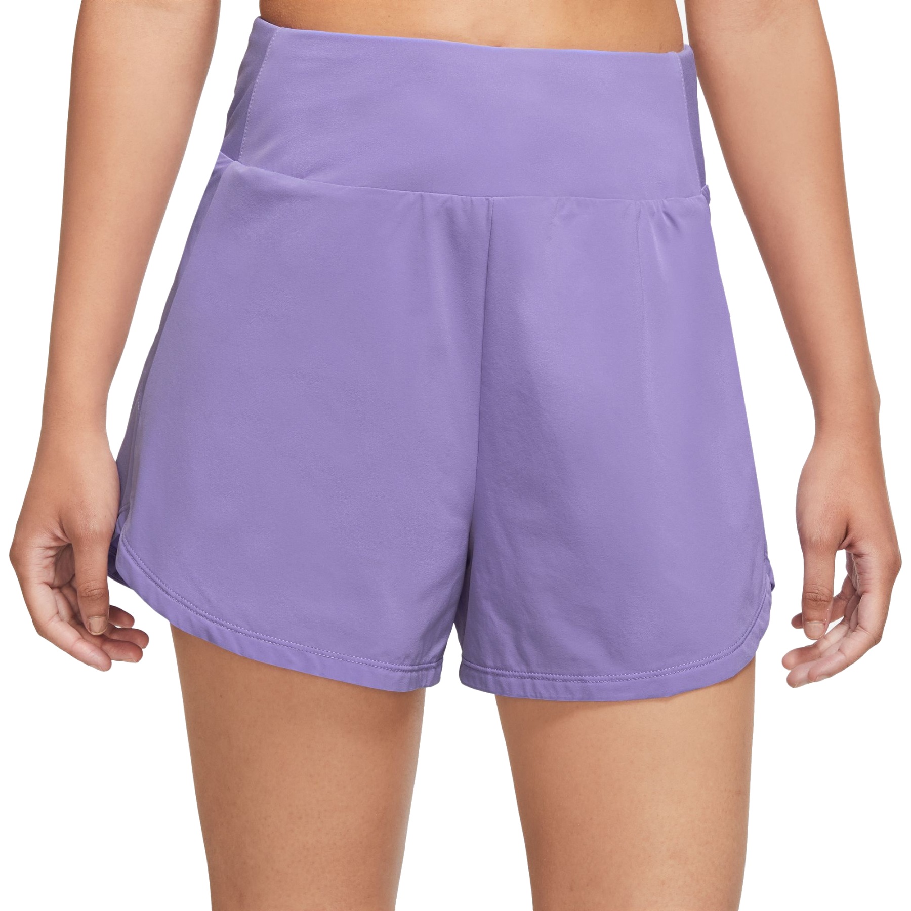 Nike Bliss Dri-FIT Women's High-Waisted 3 Brief-Lined Shorts - space  purple/reflective silver DX6018-567
