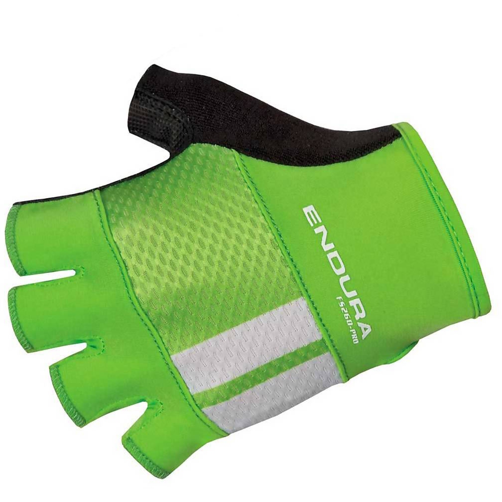 Picture of Endura FS260-Pro Aerogel Short Finger Gloves - Hi-Viz green