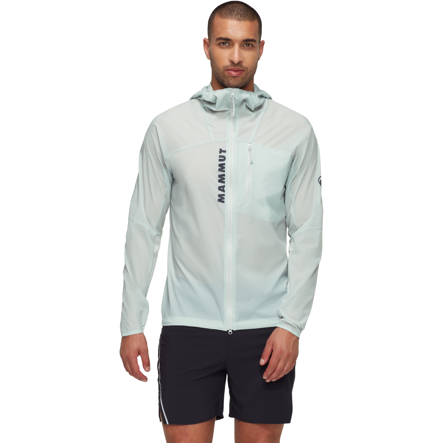 Produktbild von Mammut Aenergy Windbreaker Jacke mit Kapuze Herren - silver sage