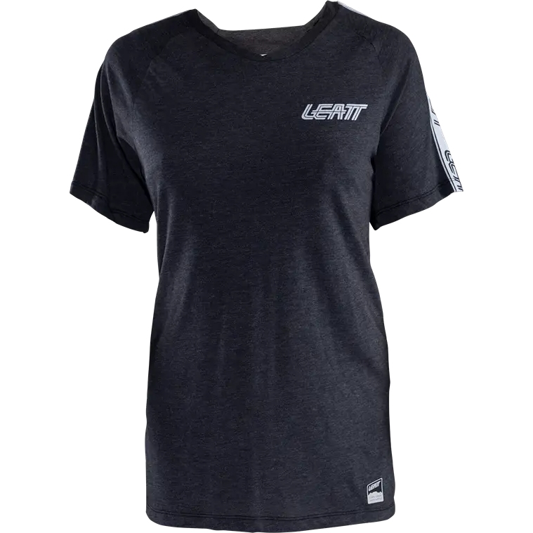 Productfoto van Leatt MTB All Mountain 2.0 Shirt met Korte Mouwen Dames - zwart
