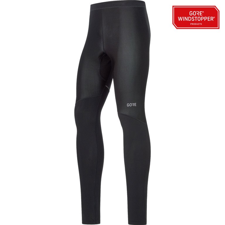 Picture of GOREWEAR R3 Partial GORE® WINDSTOPPER® Tights - black 9900