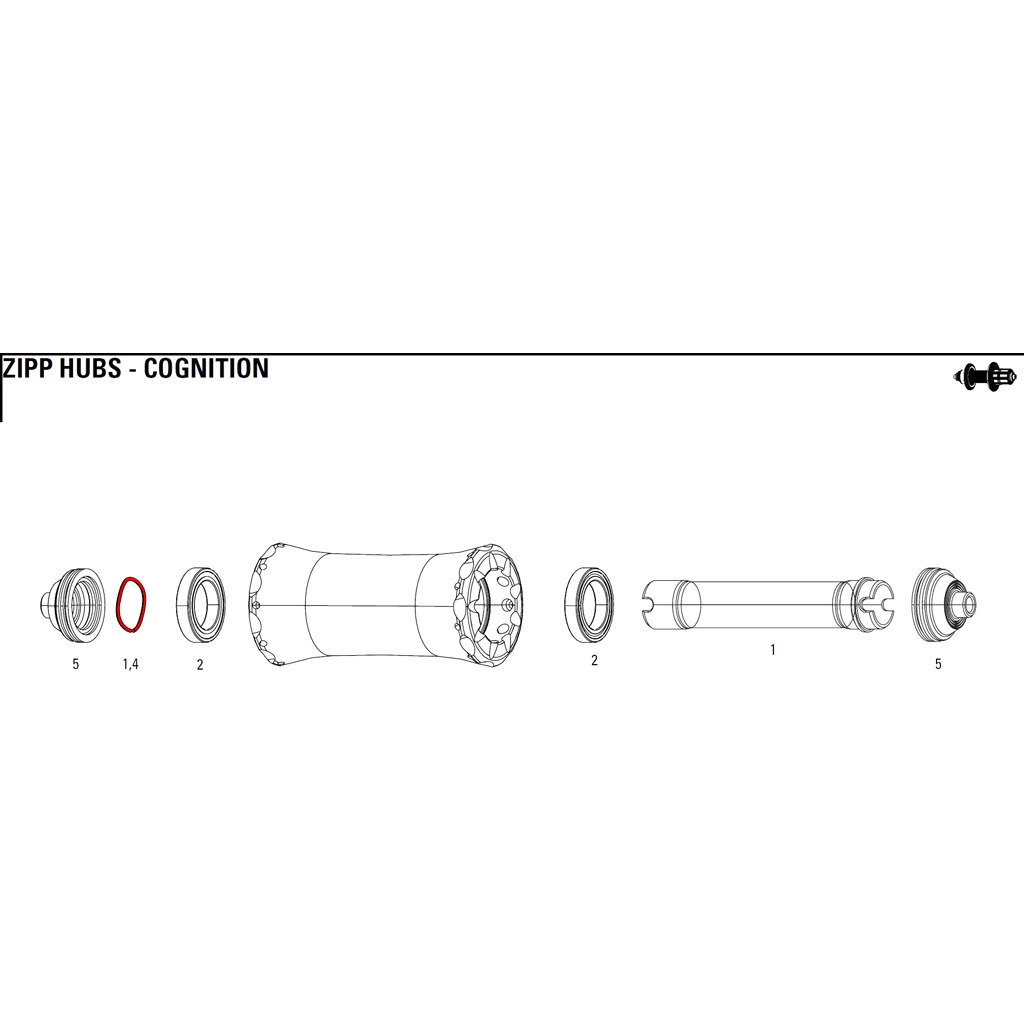 Photo produit de ZIPP Cognition Wave Spring for NSW Front Hub - Rim - 11.2018.032.003