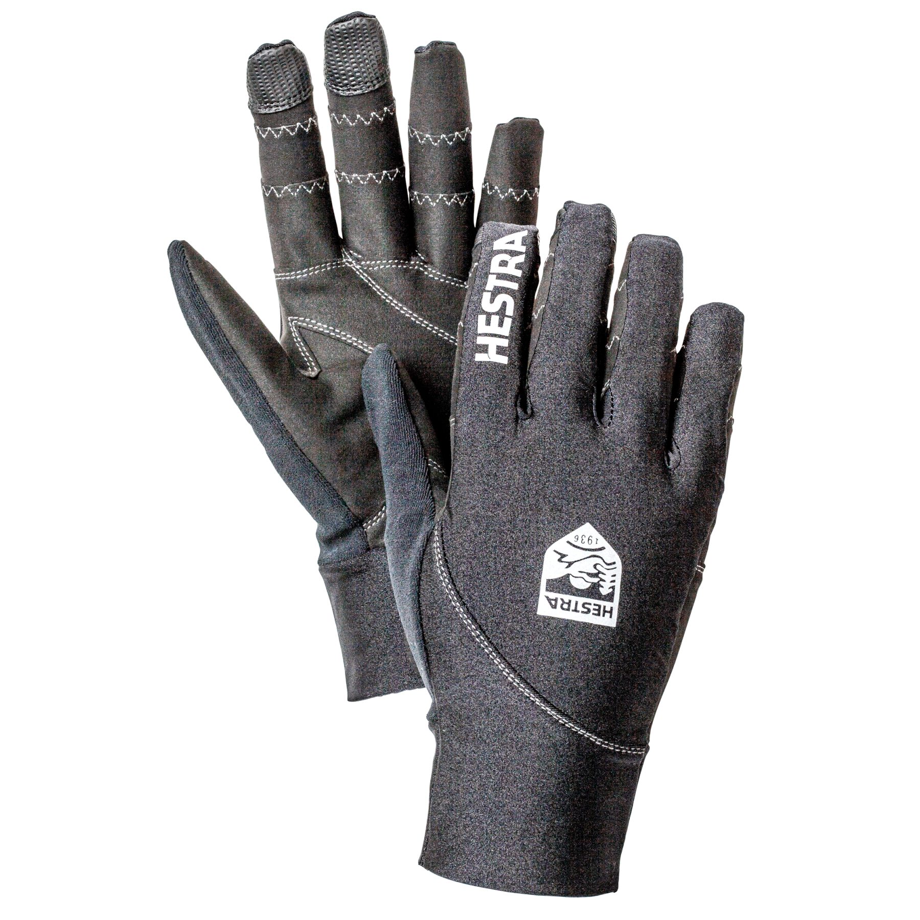Image of Hestra Ergo Grip Race Cut Bike Fullfinger Gloves - black / black