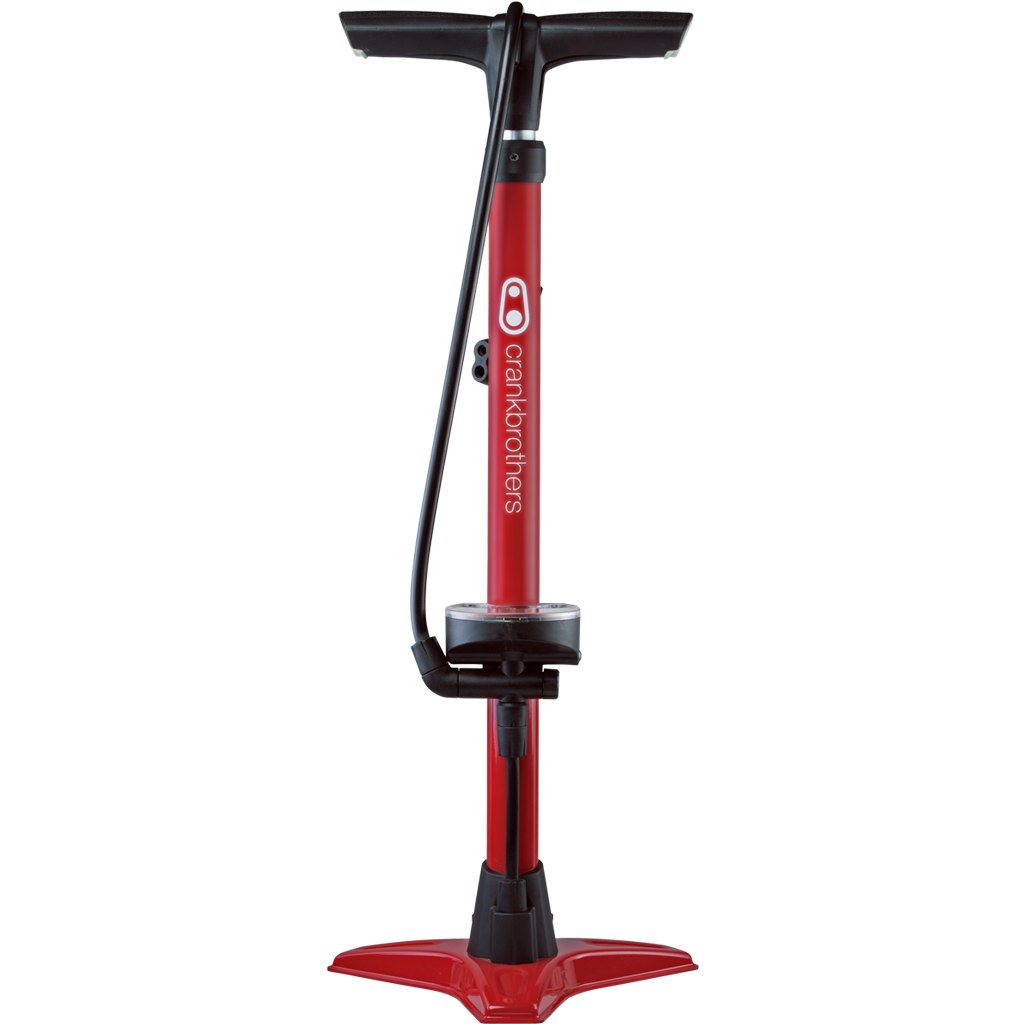 Image of Crankbrothers Gem Floor Pump with analog Manometer - red