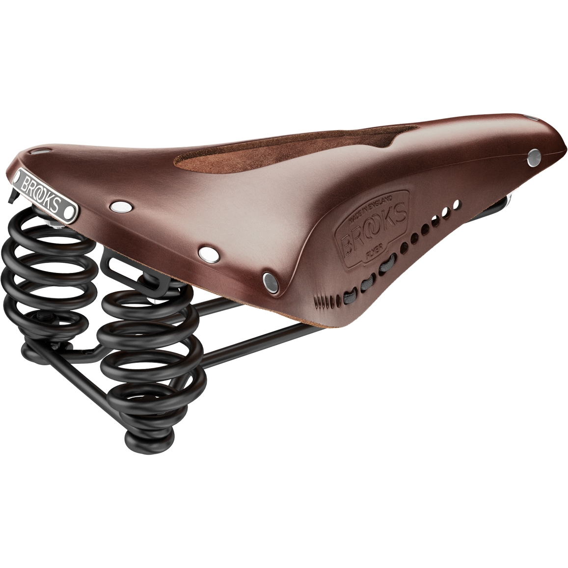 Picture of Brooks Flyer Carved Bend Leather Saddle - brown