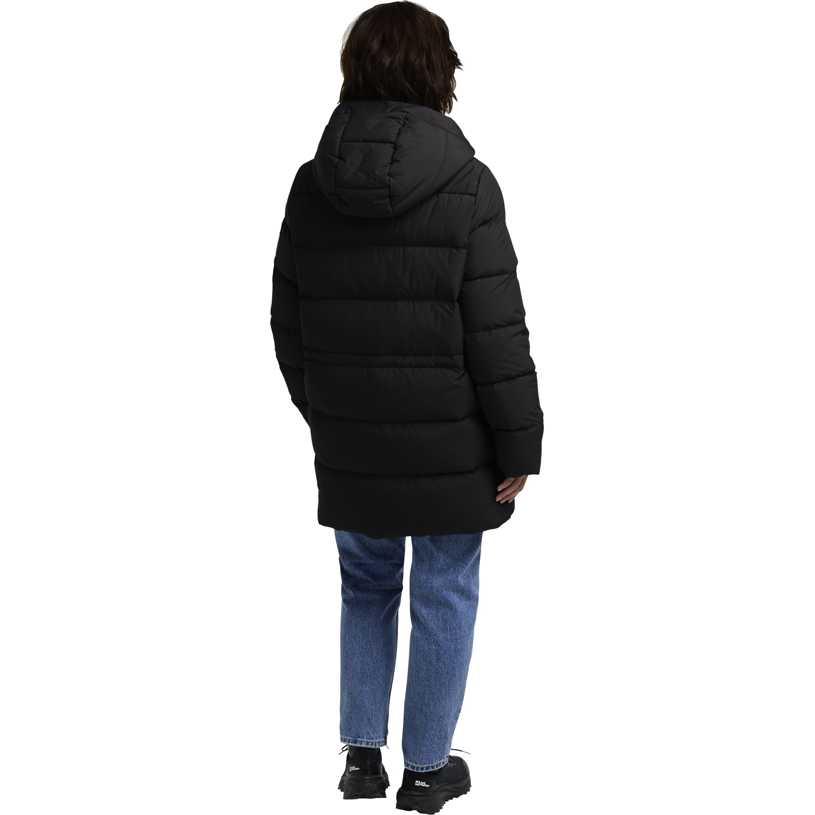 Jack Wolfskin Frozen Palace Long Down Jacket Women Rds - black 