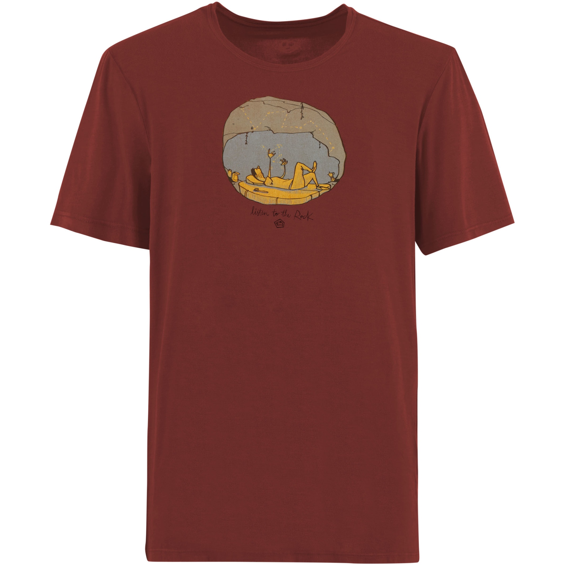 Productfoto van E9 Cave T-Shirt Heren - Paprika