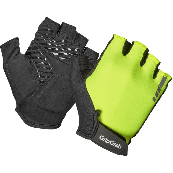 Женские перчатки с короткими пальцами и подкладкой GripGrab ProRide RC Max - Желтые Hi-Vis