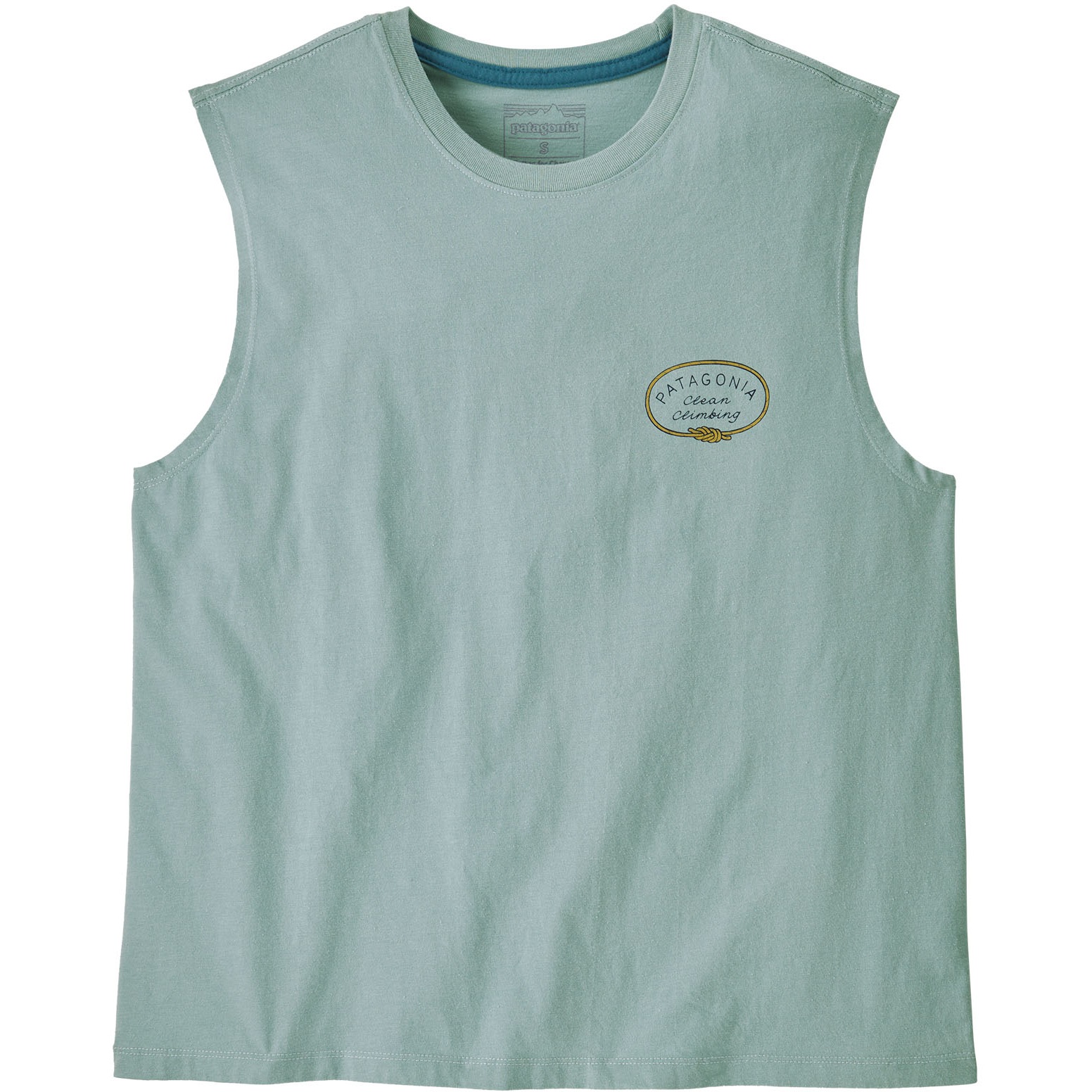 Photo produit de Patagonia Clean Climb Roots Boxy Organic Tank Women - Thermal Blue