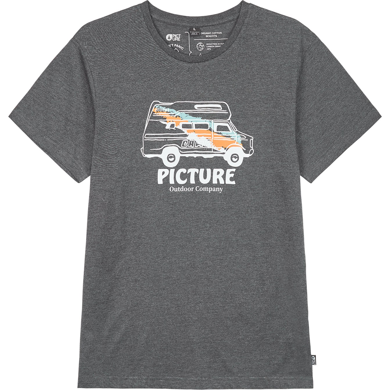 Produktbild von Picture Custom Van T-Shirt - Dark grey melange