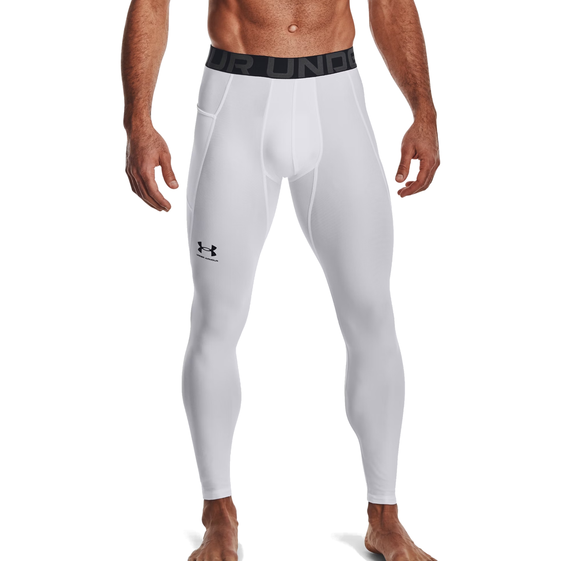 Produktbild von Under Armour HeatGear® Leggings Herren - Weiß/Schwarz