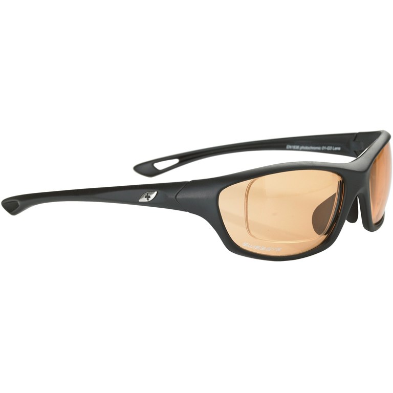 Productfoto van Swiss Eye Chamäleon Glasses 12421 - Black Matt - Photochromic Orange-Smoke