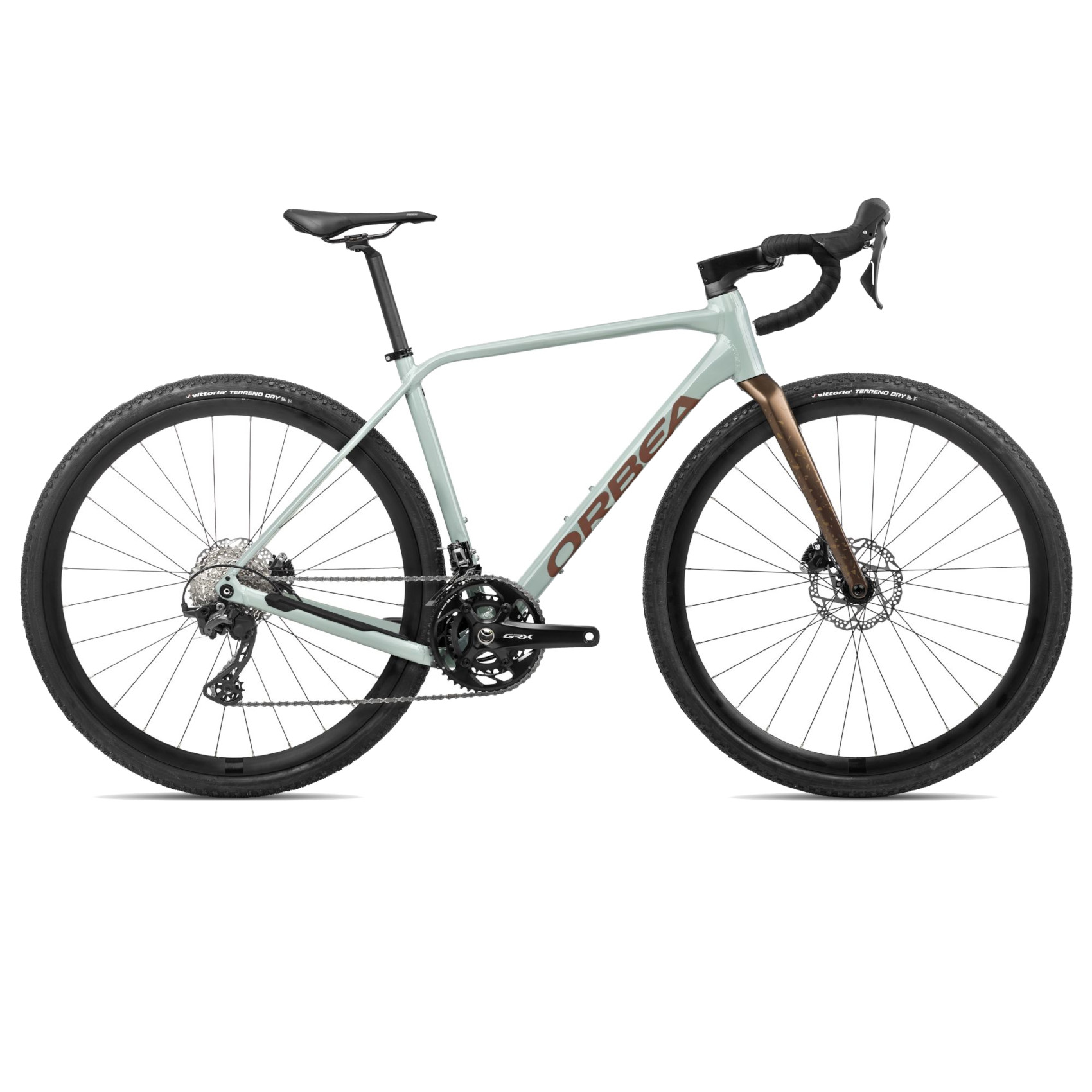 Productfoto van Orbea TERRA H30 - Gravelbike - 2024 - Blue Stone (gloss) - Copper (matt)