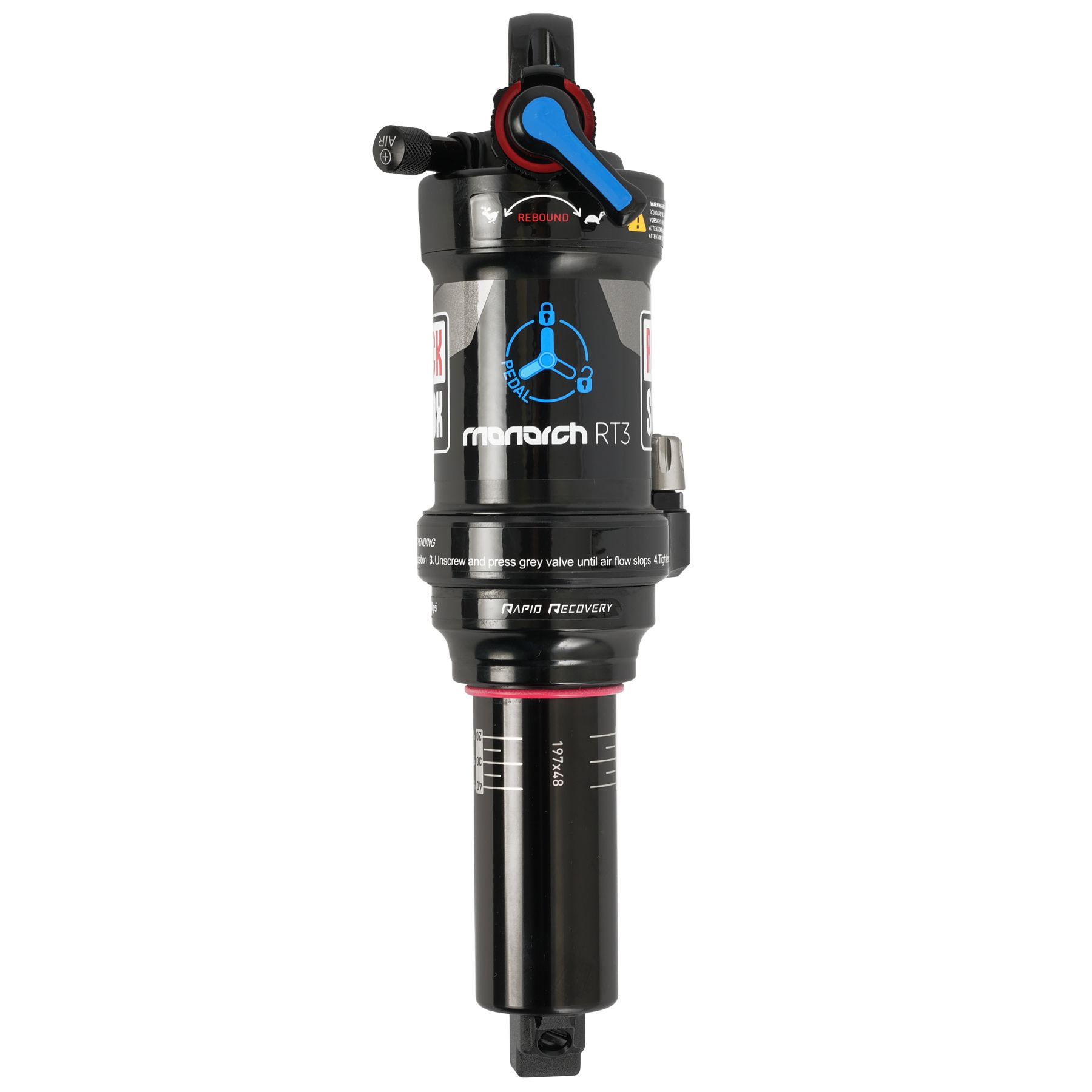 RockShox Monarch RT3 197x48 Rear Shock for Specialized Camber Rumor 29 Alloy 2013 2015 D1 black