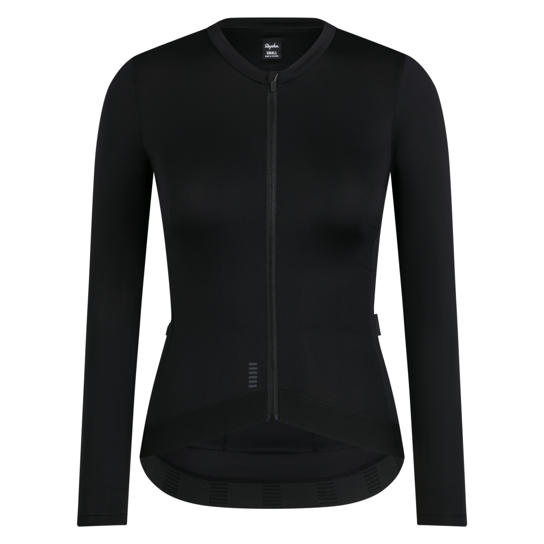 Легкая женская майка Rapha Pro Team с длинным рукавом - черный/белый черный