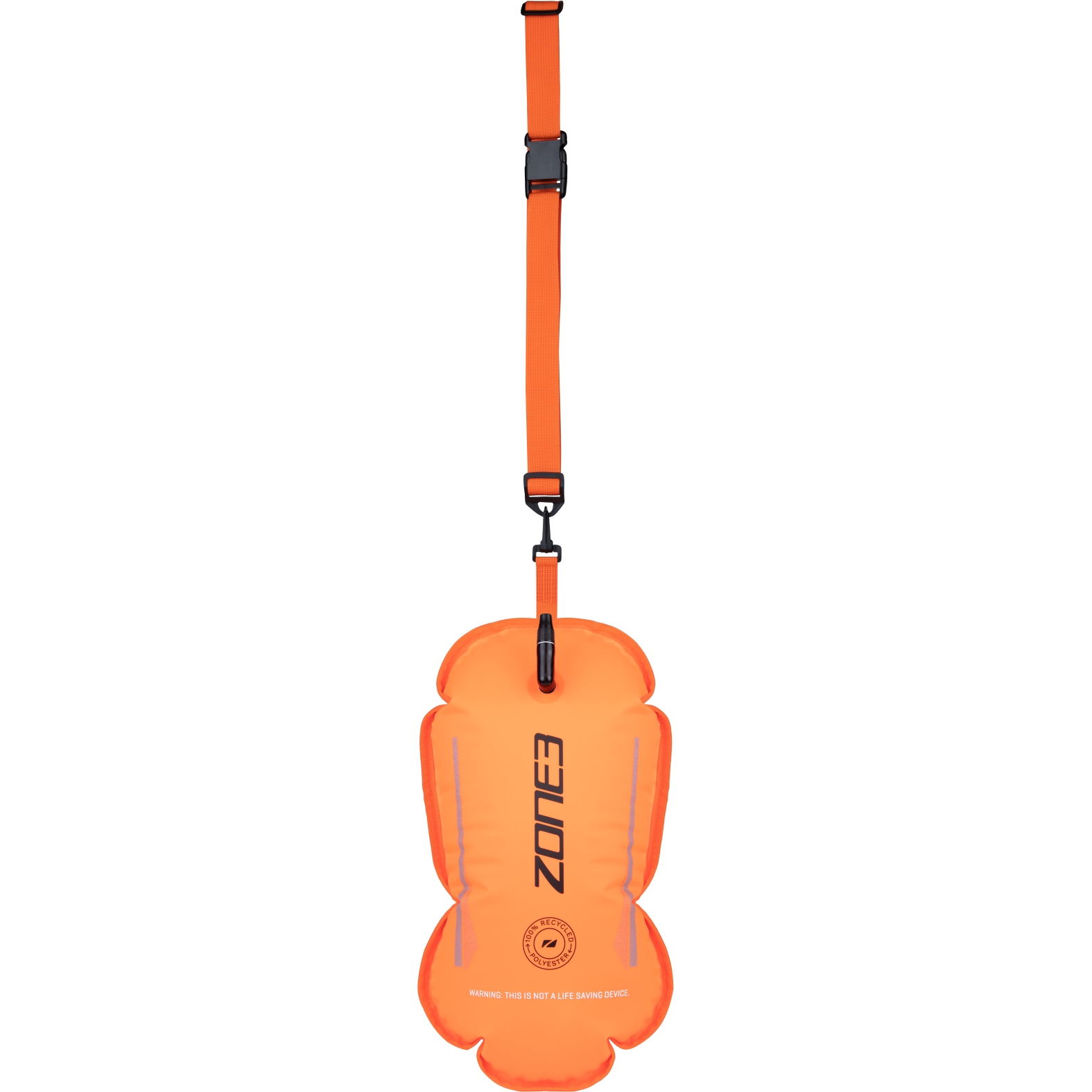 Produktbild von Zone3 Recycled Swim Sicherheitsboje / Tow Float - hi-vis orange
