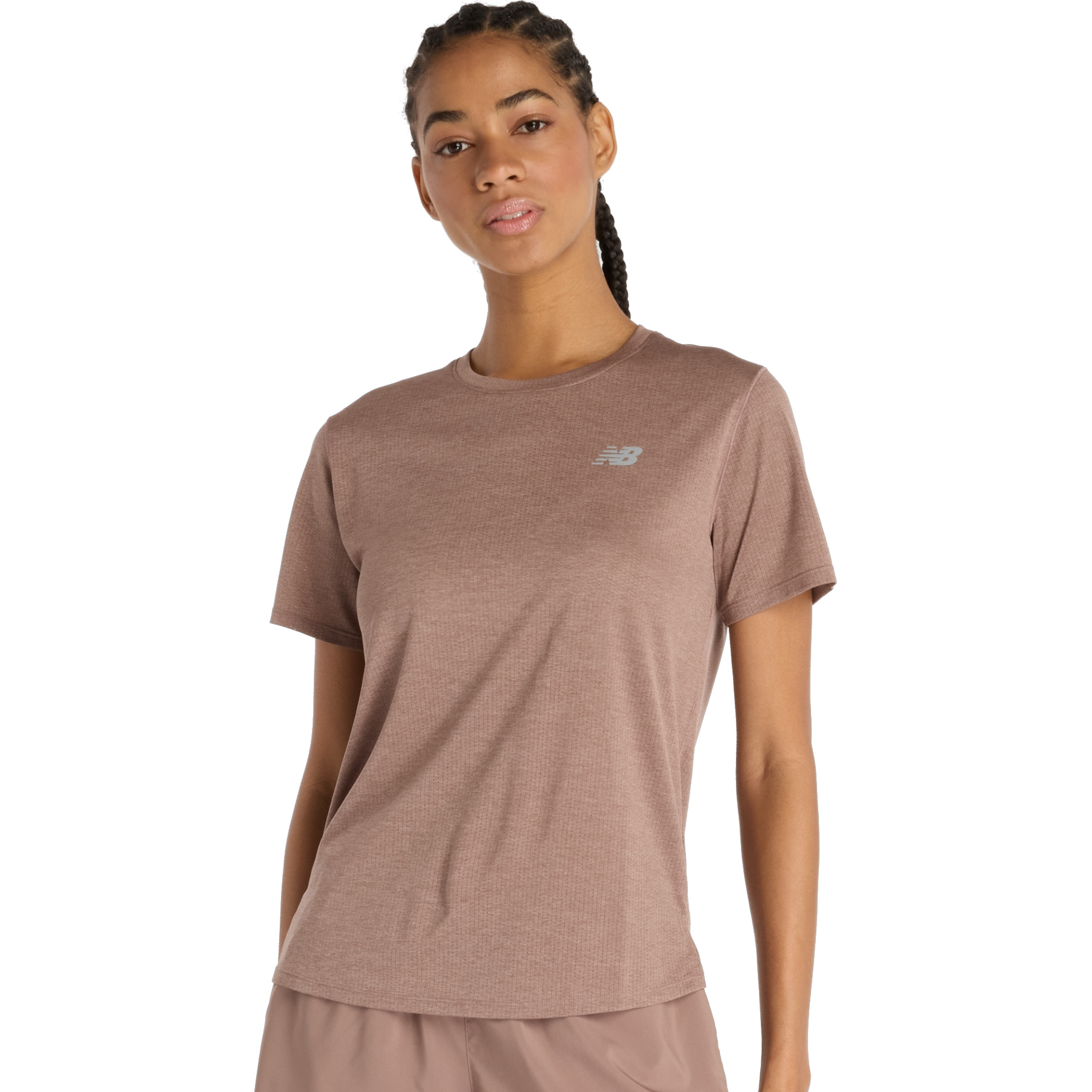 Bild von New Balance Athletics T-Shirt Damen - Earth Shadow Heather