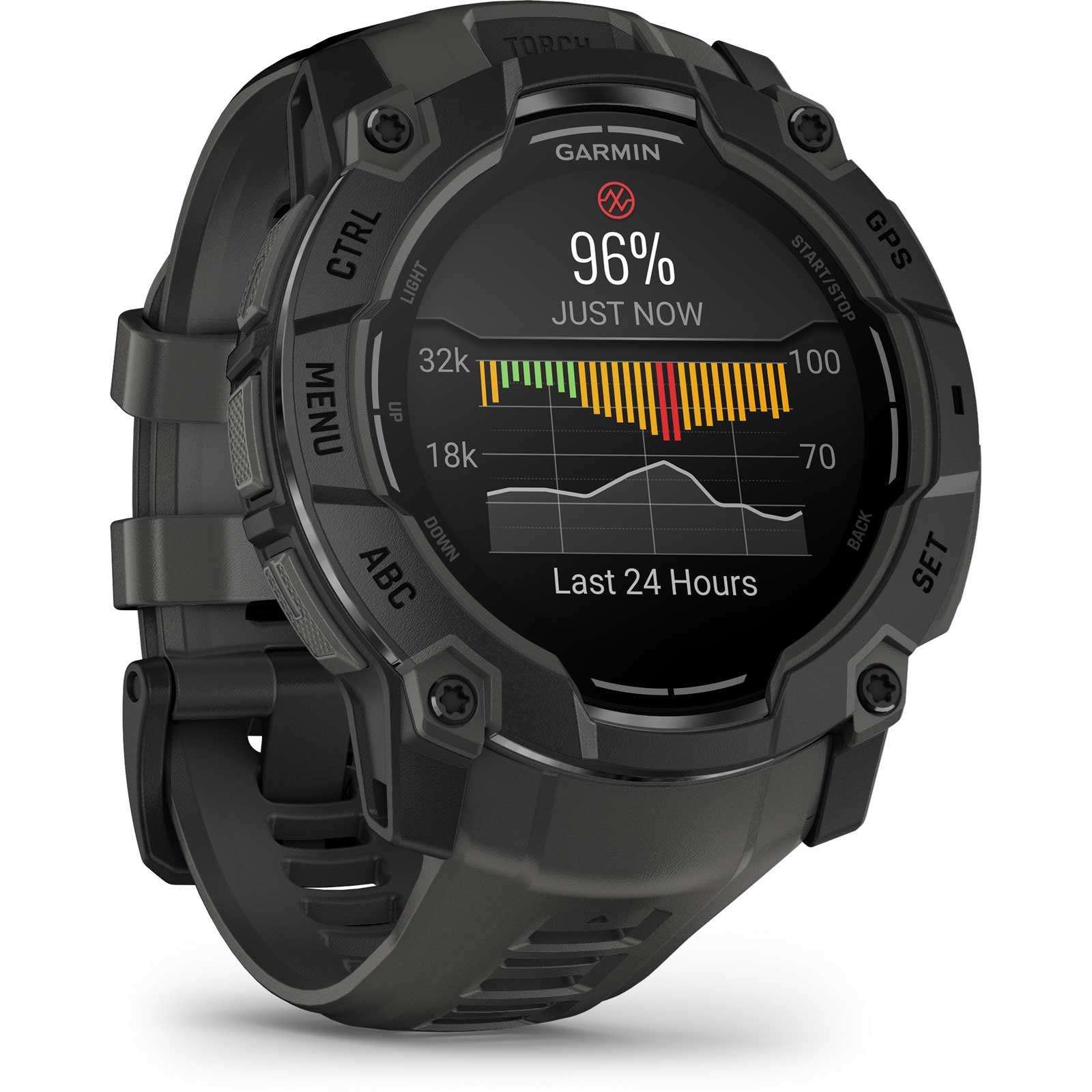 Garmin Instinct 3 AMOLED GPS Smartwatch - 50mm - Black/Charcoal