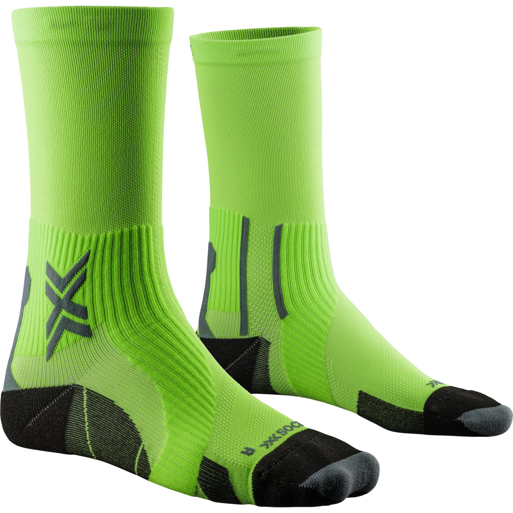 Produktbild von X-Socks Run Perform Crew Socks - fluo green/opal black