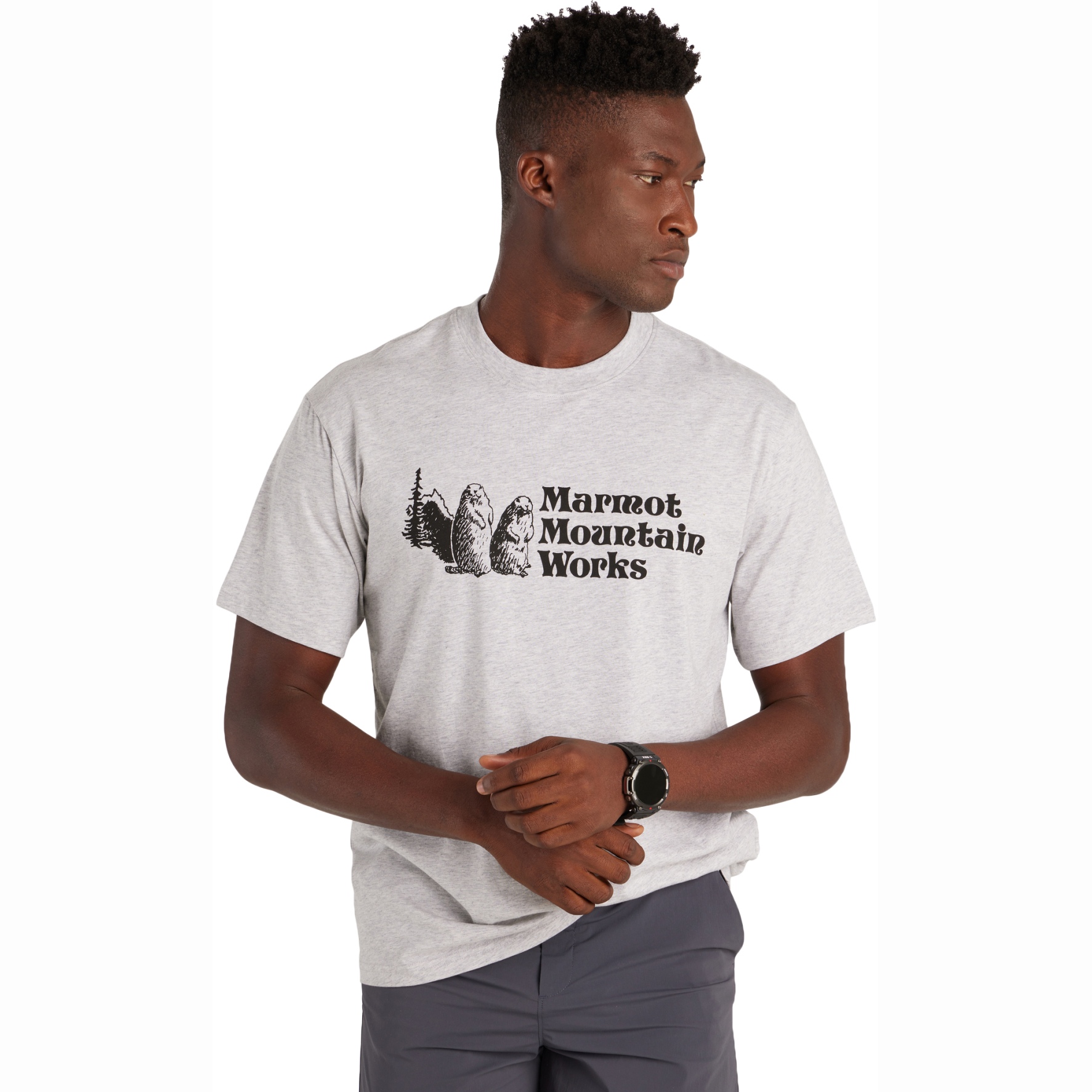 Produktbild von Marmot Mountain Works T-Shirt Herren - light grey heather