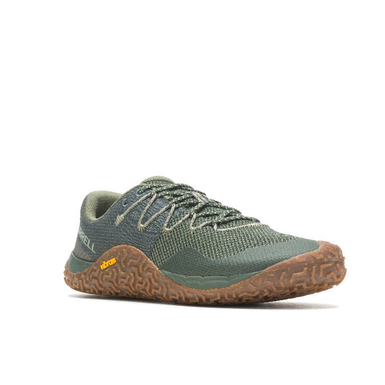 Merrell TRAIL GLOVE 7 BAREFOOT - Zapatillas de running neutras - lichen  gum/caqui 