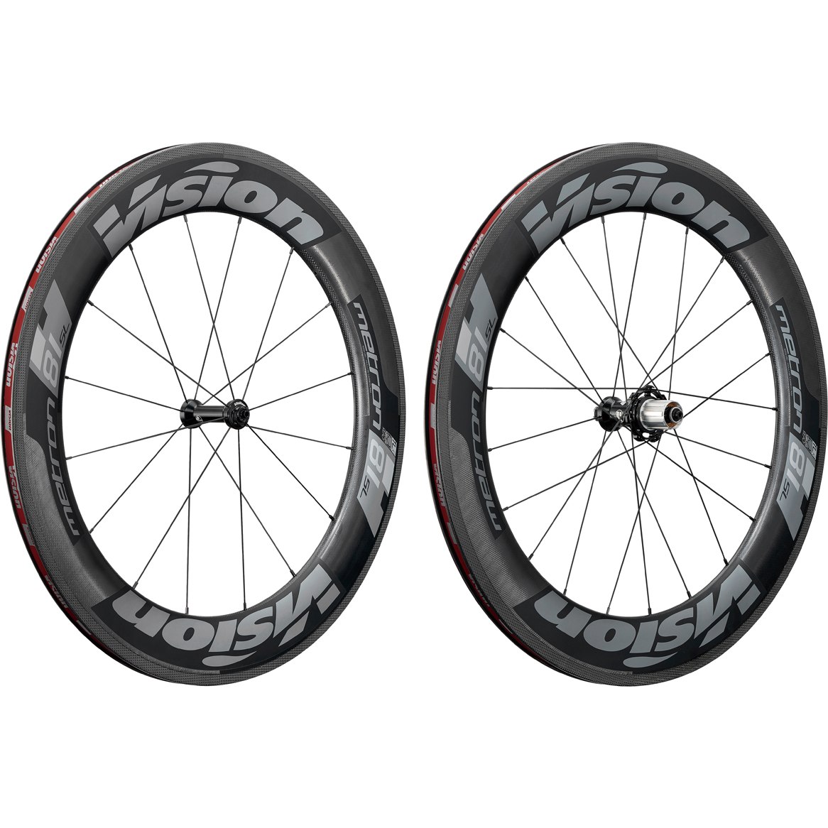 Image of Vision Metron 81 SL Carbon Wheelset - Tubeless Ready - Clincher - SRAM XDR