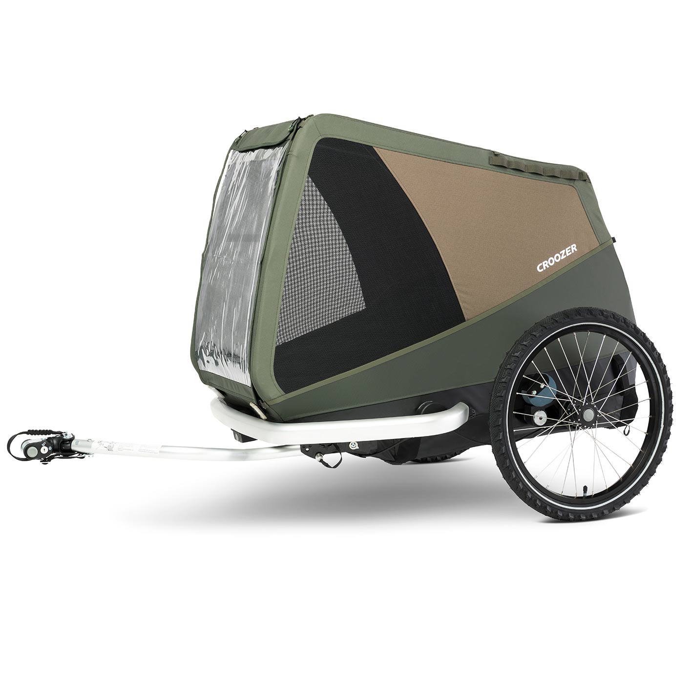 Picture of Croozer Dog Mikke - Bike Trailer for Dogs - moss green