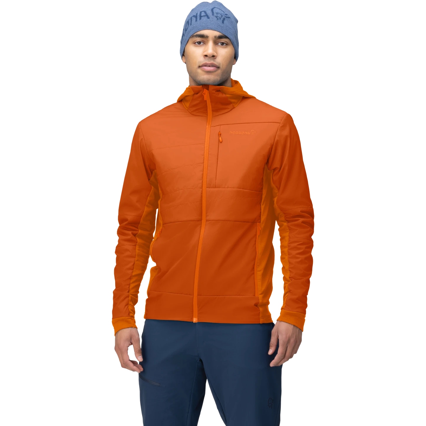 Image of Norrona falketind Alpha90 insulated Zip Hood Jacket Men - Gold Flame