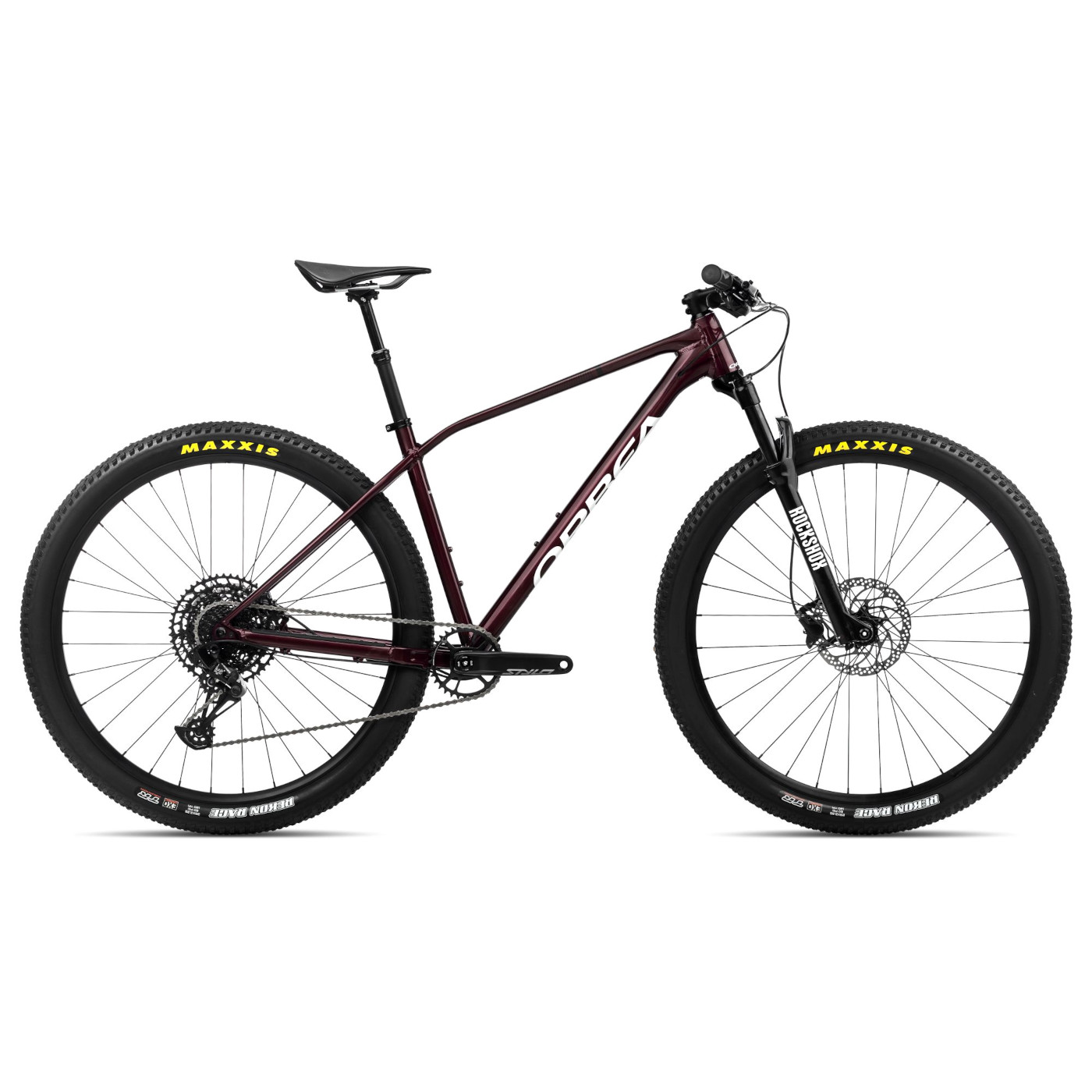 Produktbild von Orbea ALMA H11 Mountainbike - 2025 - Metallic Dark Red - Chic White (gloss)