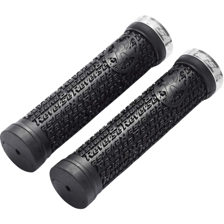 Bild von Reverse Components Griffe Stamp Single Lock On - 30mm - schwarz / silber
