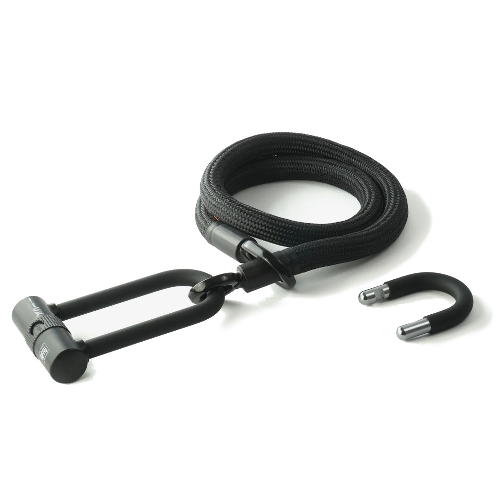 Photo produit de tex–lock Câble Antivol - eyelet incl. U/X-Lock - 120 cm - onyx black