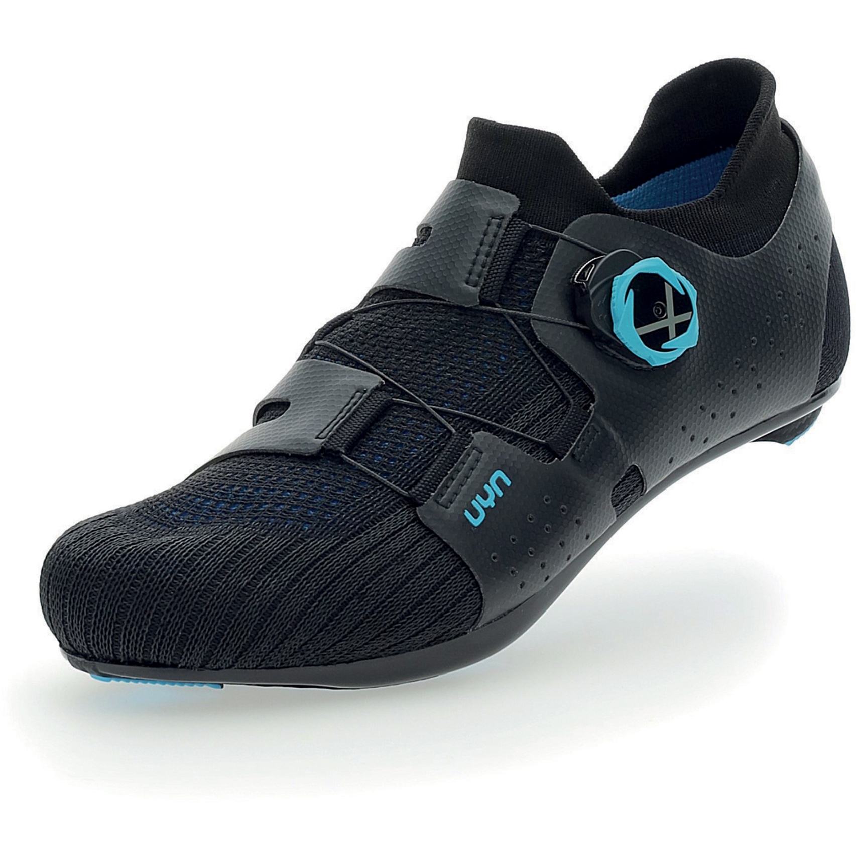 Image of UYN Naked Full-Carbon Road Bike Shoes - Black/Blue