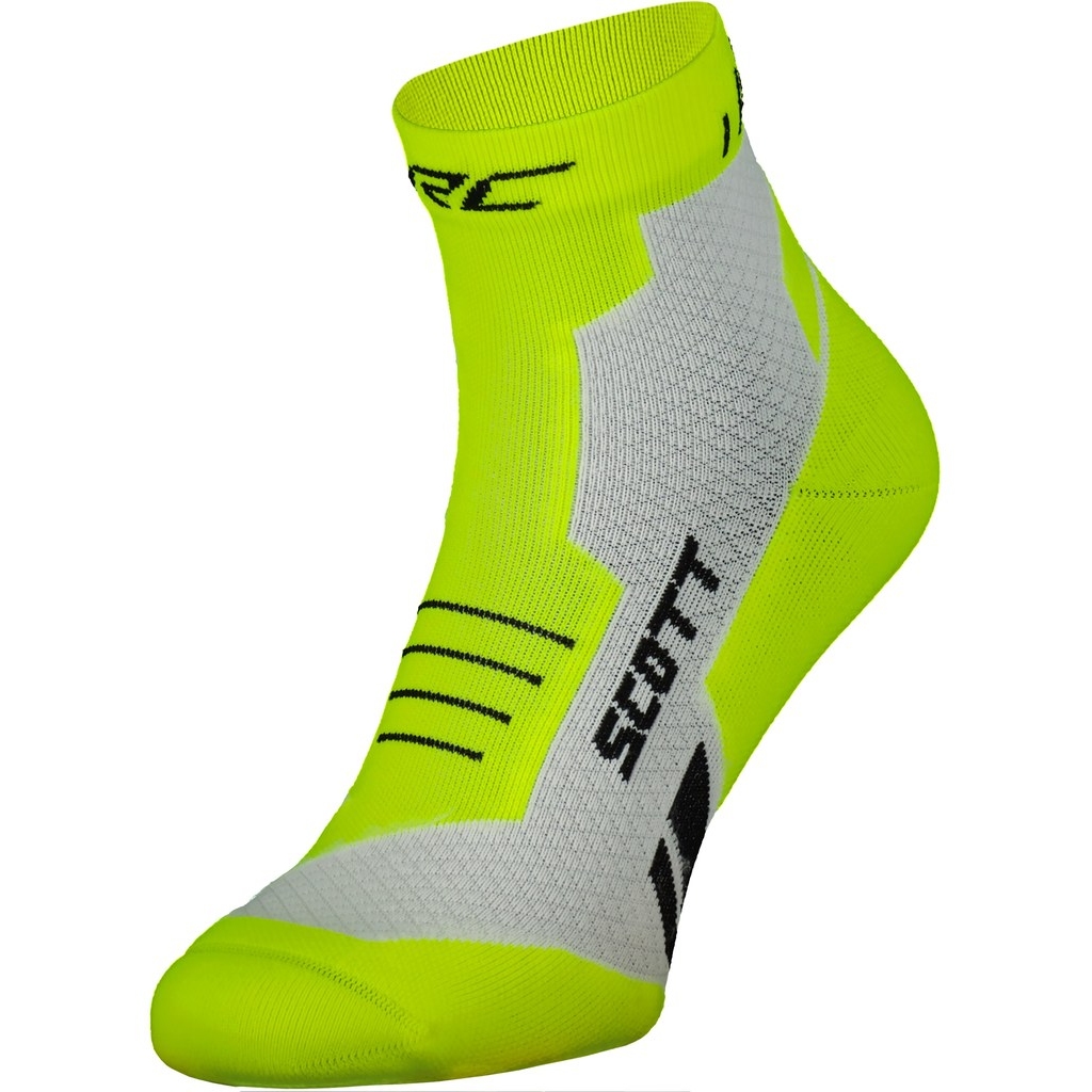 Produktbild von SCOTT RC Running Quarter Socken - safety yellow/white