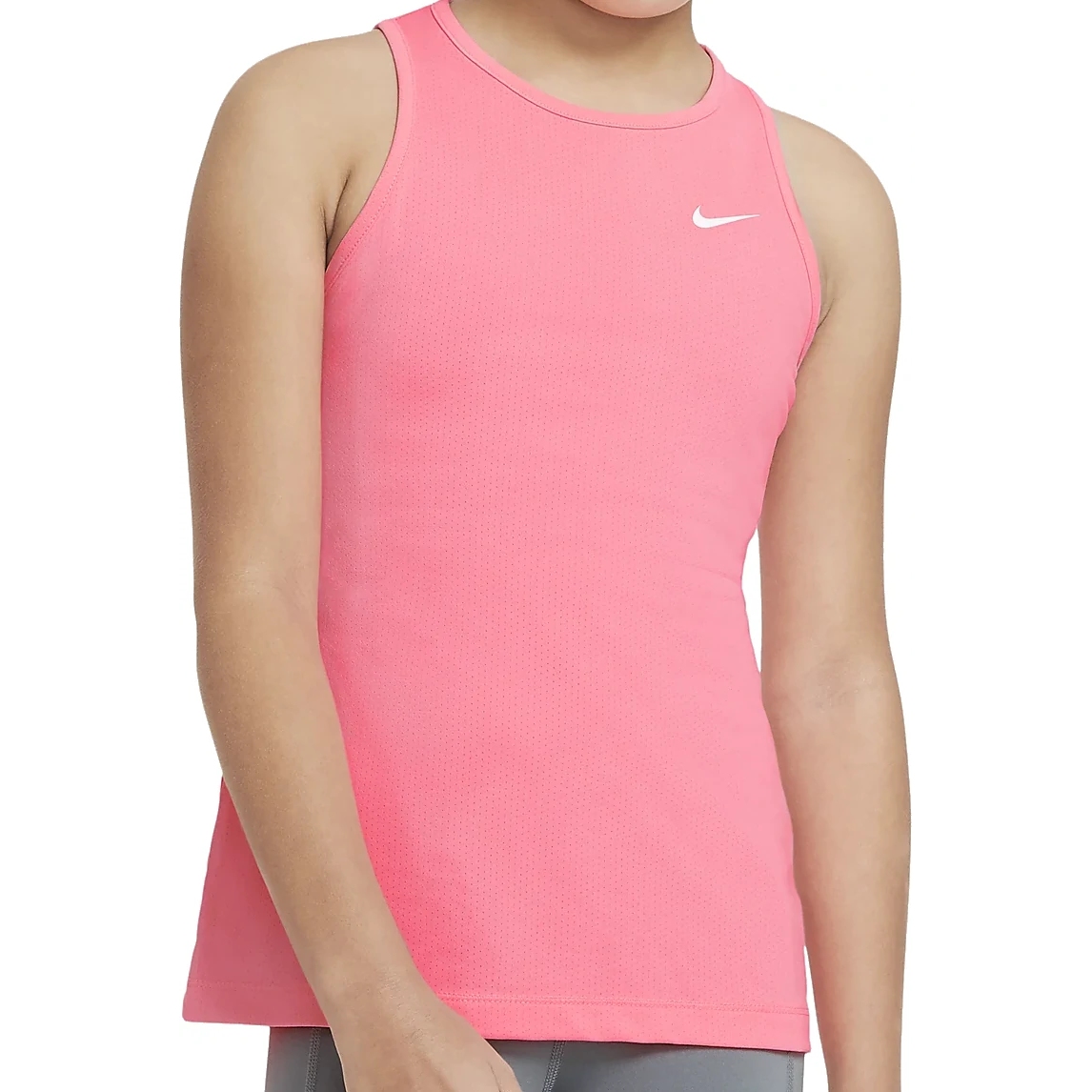 Produktbild von Nike Pro Kinder Tanktop - sunset pulse/white DA1022-675