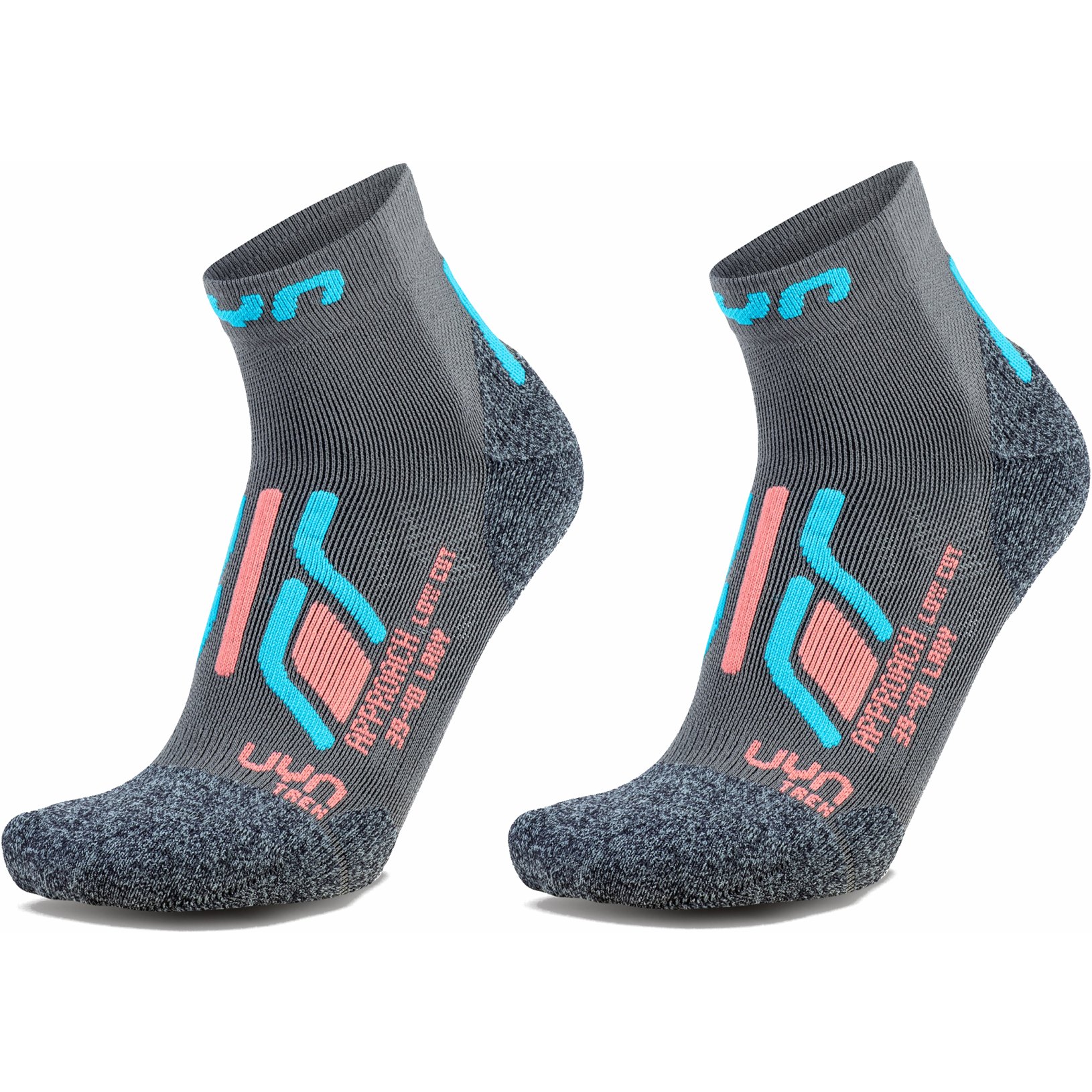 Produktbild von UYN Trekking Approach Low Cut Socken Damen 2 Paar Pack - Grau/Türkis
