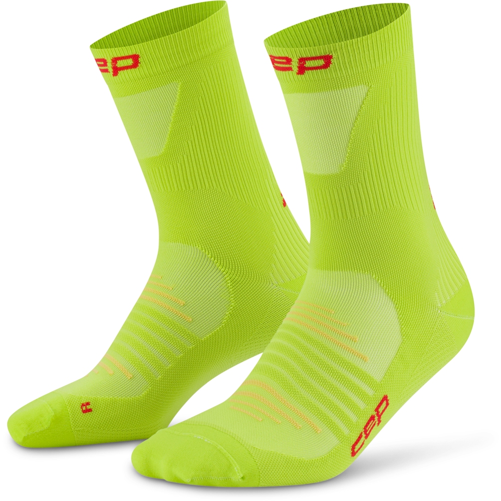 Foto de CEP Calcetines de Compresión Hombre - Pro Run Ultralight Mid Cut - lime