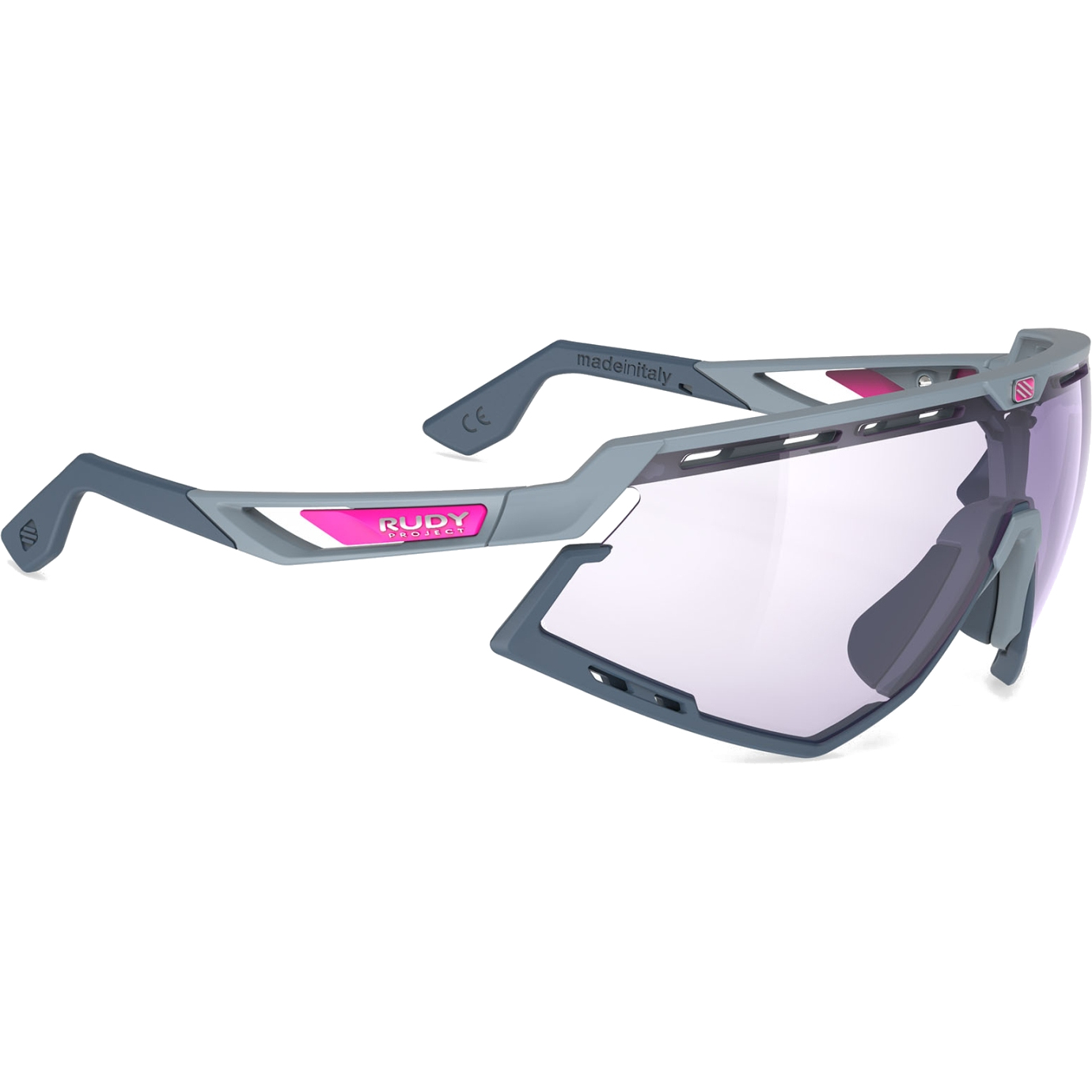 Produktbild von Rudy Project Defender Brille - Photochromic Lens - Glacier Matte - Bumpers Avio/ImpactX 2 Laser Purple