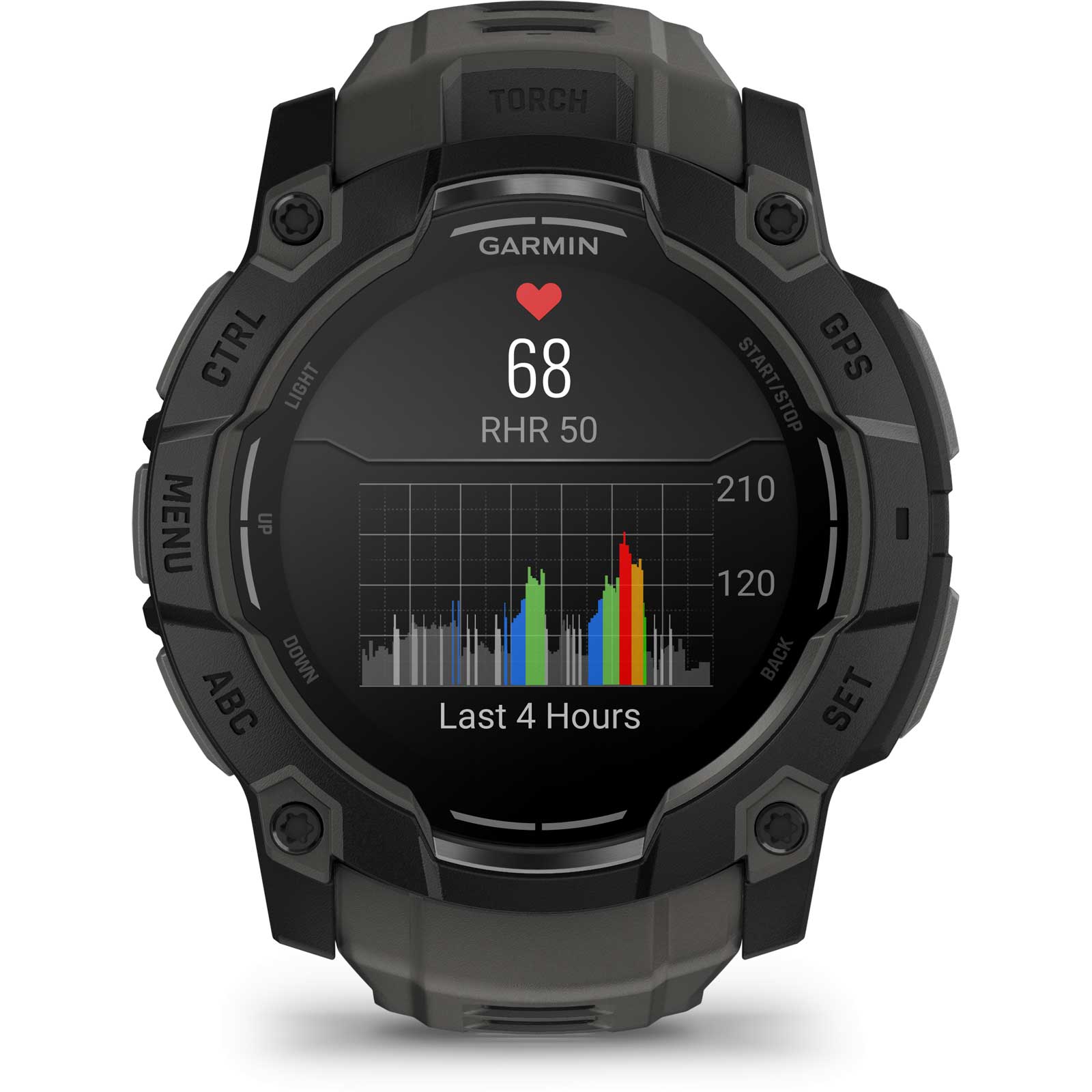 Garmin Instinct 3 AMOLED GPS Smartwatch - 50mm - Black/Charcoal
