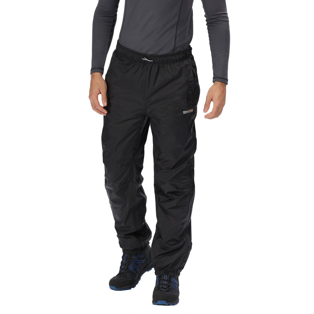 Picture of Regatta Active Packaway II Overtrousers - Black 800