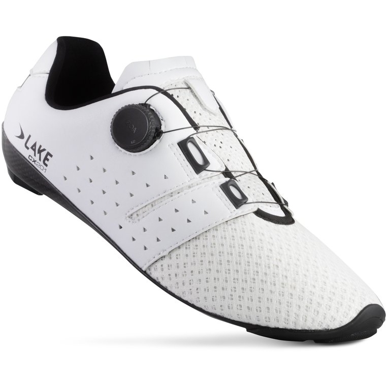 Image of Lake CX201 Road Shoes - white/black