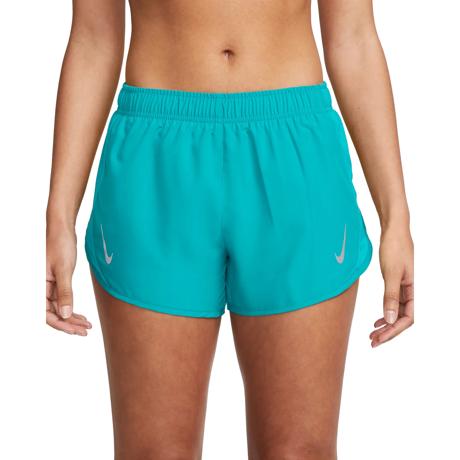 Image of Nike Dri-Fit Tempo Race Running Shorts Women - rapid teal/reflective silver DD5935-443