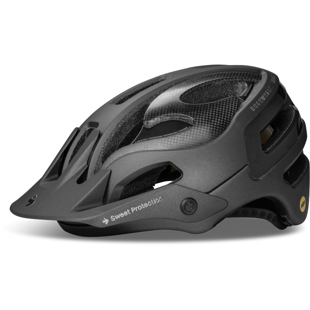 Productfoto van SWEET Protection Bushwhacker II Carbon MIPS Helm - Matte Black Metallic