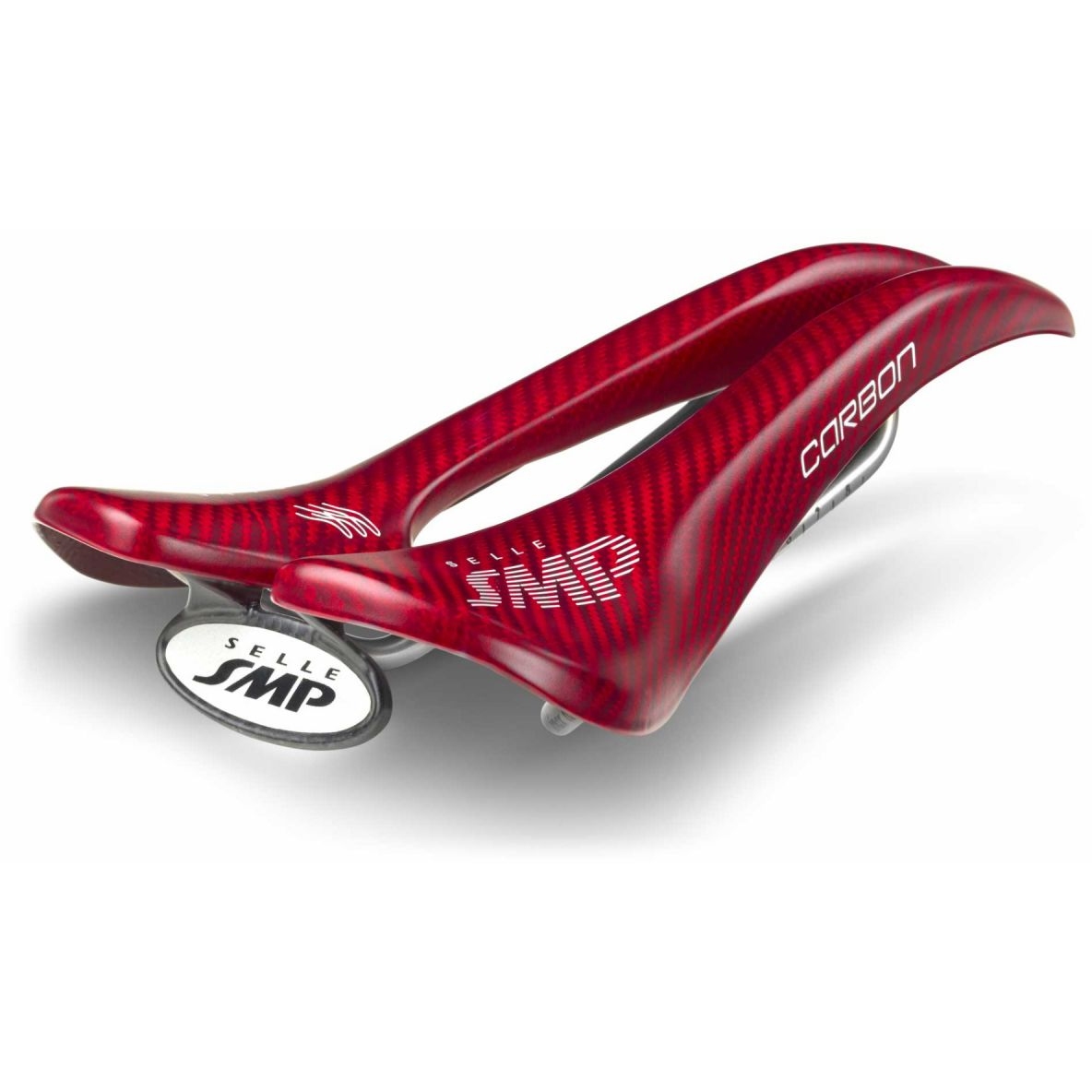 Image of Selle SMP Carbon Saddle - red